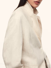 Tailored linen blazer