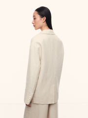 Tailored linen blazer