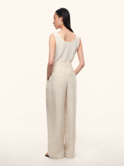 Tailored linen trousers