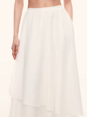 Cotton-silk skirt
