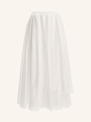 Cotton-silk skirt