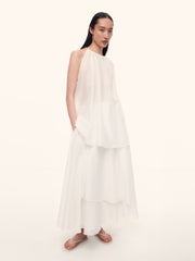 Cotton-silk skirt