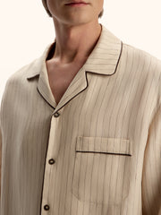 Linen pyjama-style set