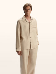 Linen pyjama-style set
