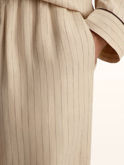 Linen pyjama-style set
