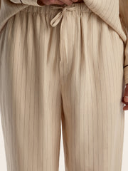 Linen pyjama-style set
