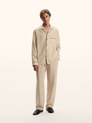 Linen pyjama-style set
