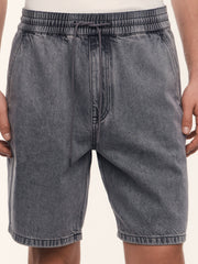 Relaxed fit denim shorts