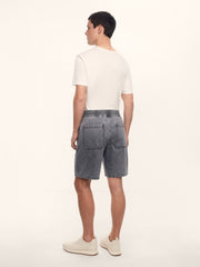 Relaxed fit denim shorts