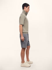 Relaxed fit denim shorts