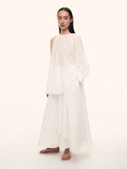 Cotton-silk blouse