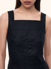 Linen mini dress