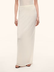 Camelia merino-silk skirt