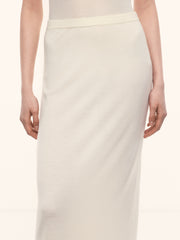 Camelia merino-silk skirt