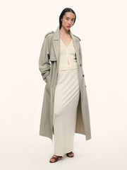 Camelia merino-silk skirt
