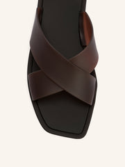 Cross strap sandals