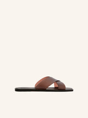 Cross strap sandals