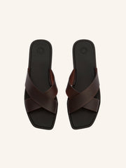 Cross strap sandals