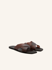 Cross strap sandals