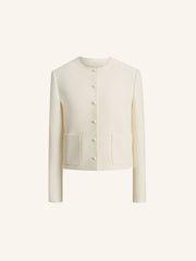 Sofia wool-silk jacket
