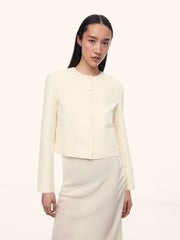 Sofia wool-silk jacket