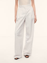 Cotton-lyocell trousers