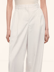Cotton-lyocell trousers