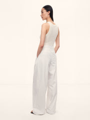 Cotton-lyocell trousers