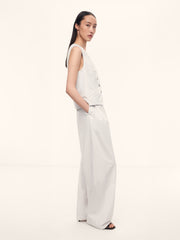 Cotton-lyocell trousers