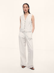 Cotton-lyocell vest