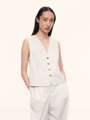 Cotton-lyocell vest