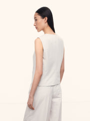 Cotton-lyocell vest
