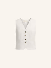 Cotton-lyocell vest