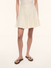 Cotton-silk skirt