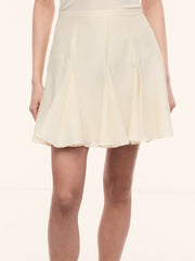 Cotton-silk skirt