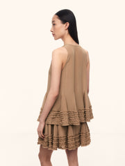 Silk chiffon top