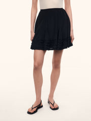 Silk chiffon skirt