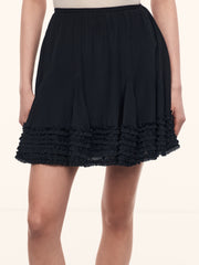 Silk chiffon skirt