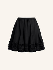 Silk chiffon skirt