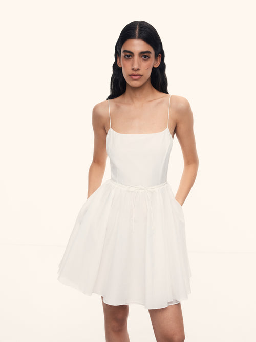 Orchard cotton-silk dress