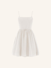 Orchard cotton-silk dress