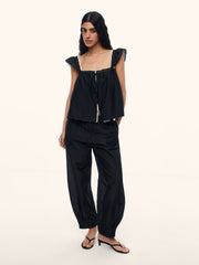 Orchard cotton-silk top