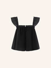 Orchard cotton-silk top