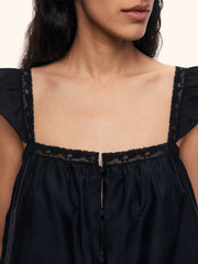 Orchard cotton-silk top