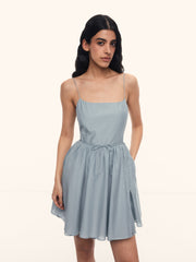 Orchard cotton-silk dress