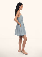 Orchard cotton-silk dress