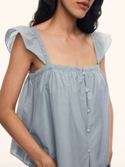 Orchard cotton-silk top