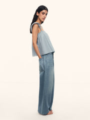 Orchard cotton-silk top