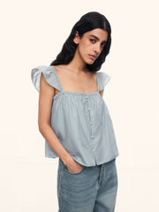 Orchard cotton-silk top