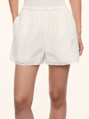 Orchard cotton-silk shorts